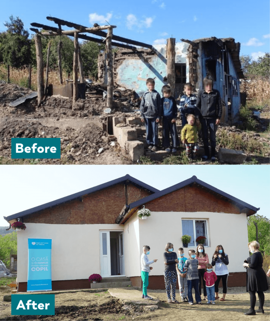 New house for a family - Hope and Homes for Children Romania