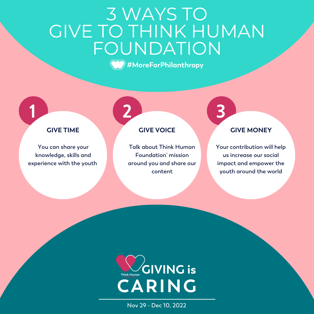 3 ways to give to Think Human Foundation